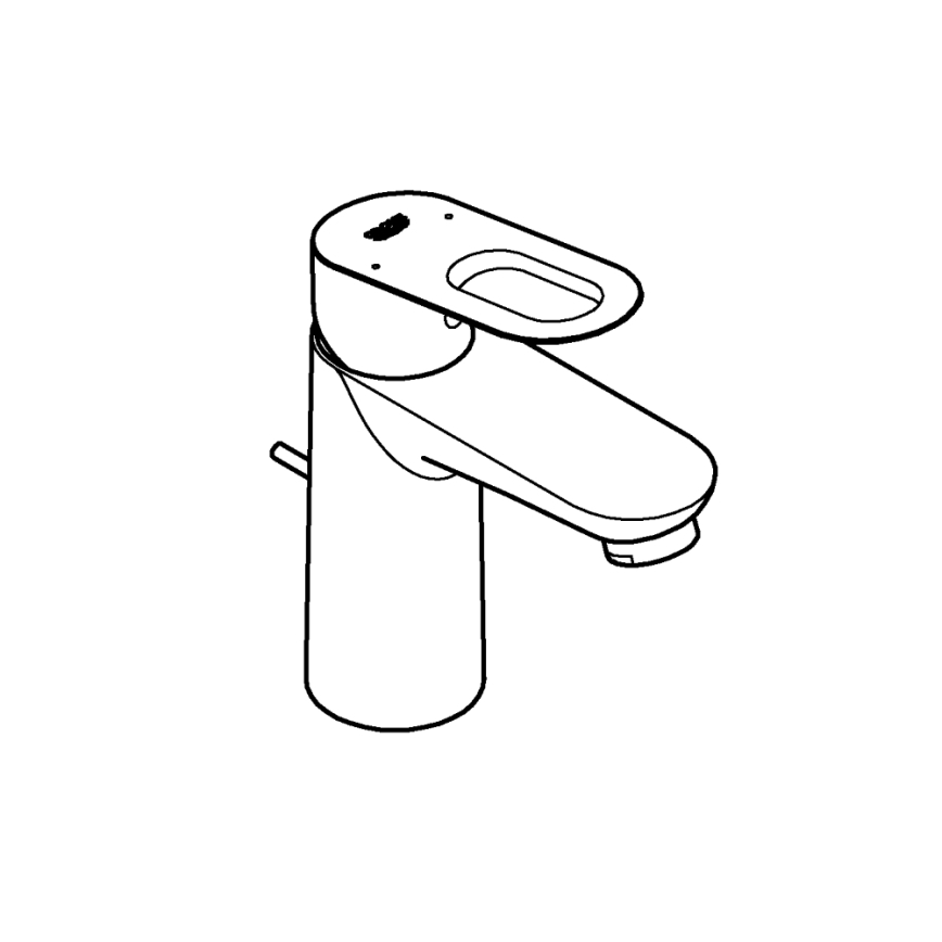 GROHE 32814000 - BAULOOP izlietnes jaucējkrāns, pulēts hroms