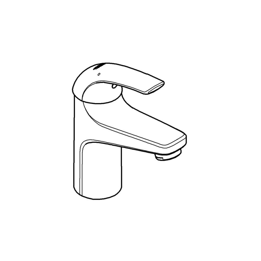 GROHE 32848000 - Izlietnes jaucējkrāns BAUCURVE spīdīgs hroms