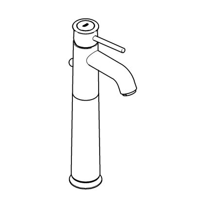 GROHE 32868000 - Izlietnes jaucējkrāns BAUCLASSIC DN 15 spīdīgs hroms