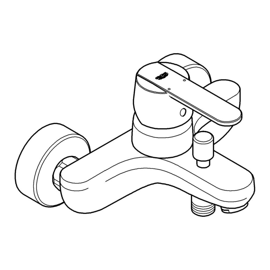 GROHE 32887000 - Vannas jaucējkrāns GET DN 15 ar spīdīgu hroma pārklājumu