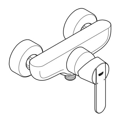 GROHE 32888000 - Dušas jaucējkrāns GET DN 15 spīdīgs hroms