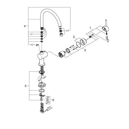 GROHE 32917GN0 - Izlietnes jaucējkrāns A zelta