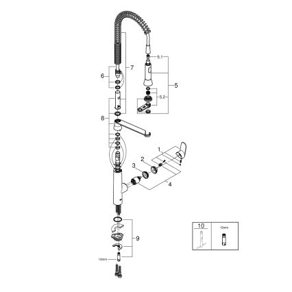 GROHE 32950000 - Izlietnes jaucējkrāns K7, spīdīgs hroms