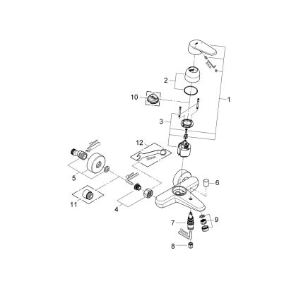 GROHE 33390002 - Vannas jaucējkrāns EURODISC COSMOPOLITAN DN 15 spīdīgs hroms