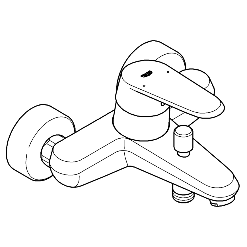 GROHE 33390002 - Vannas jaucējkrāns EURODISC COSMOPOLITAN DN 15 spīdīgs hroms