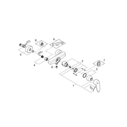 GROHE 33569002 - Dušas jaucējkrāns EURODISC COSMOPOLITAN DN 15 spīdīgs hroms