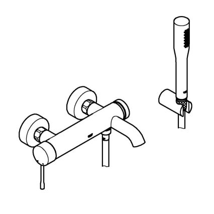 GROHE 33628001 - ESSENCE vannas maisītājs DN 15, spīdīgs hroms