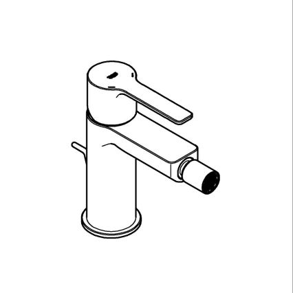 GROHE 33848AL1 - Bidē jaucējkrāns LINEARE, izmērs S, grafīts