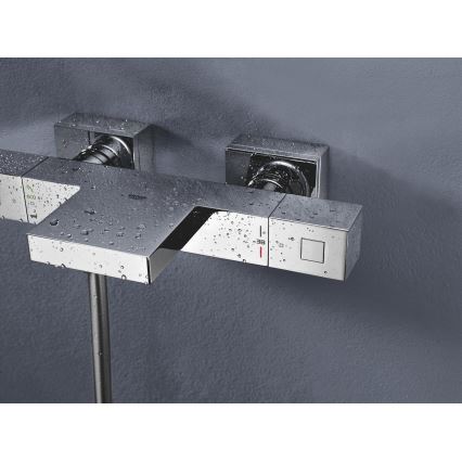 GROHE 34497000 - Termostatiskais vannas jaucējkrāns GROHTHERM CUBE DN 15, spīdīgs hroms