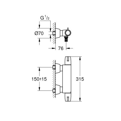 GROHE 34666000 - Termostatisks medicīnas jaucējkrāns DN 15 spīdīgs hroms