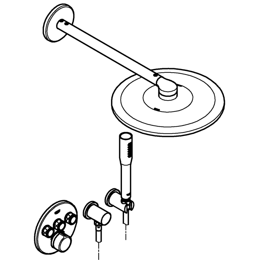 GROHE 34709000 - Dušas komplekts SMARTCONTROL Perfect, spīdīgs hroms
