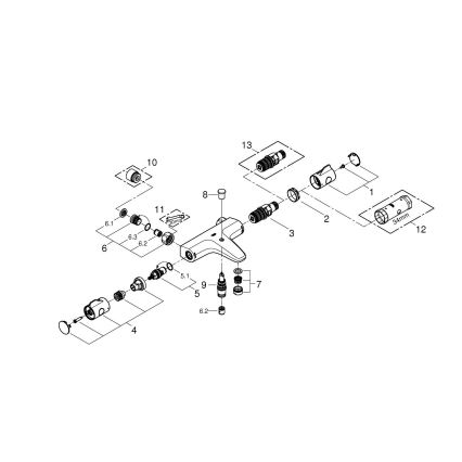 GROHE 34754000 - Termostatiskais vannas jaucējkrāns GROHTHERM 800 DN 15 spīdīgs hroms