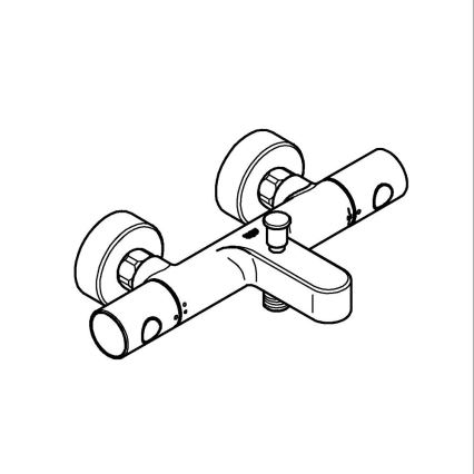 GROHE 34766000 -Termostatiskais. vannas jaucējkrāns GROHTHERM 800 COSMOPOLITAN DN 15 hromēts