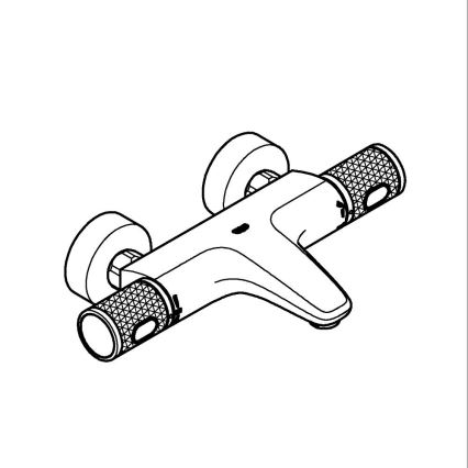 GROHE 34788000 - Termostatiskais vannas jaucējkrāns PRECISION FEEL DN 15 pulēts hroms