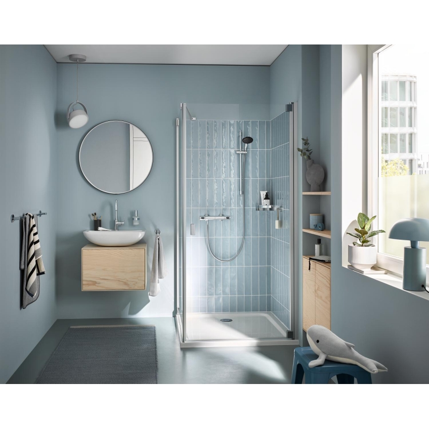 GROHE 34800001 - Dušas komplekts ar termostatisku jaucējkrānu PRECISION FLOW 600 mm spīdīgs hroms