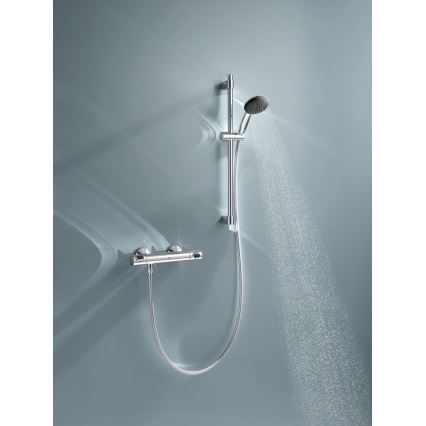 GROHE 34800001 - Dušas komplekts ar termostatisku jaucējkrānu PRECISION FLOW 600 mm spīdīgs hroms