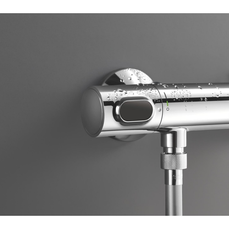 GROHE 34800001 - Dušas komplekts ar termostatisku jaucējkrānu PRECISION FLOW 600 mm spīdīgs hroms