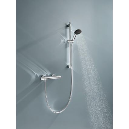 GROHE 34856000 - Dušas komplekts ar termostata jaucējkrānu PRECISION GET 600 mm spīdīgs hroms