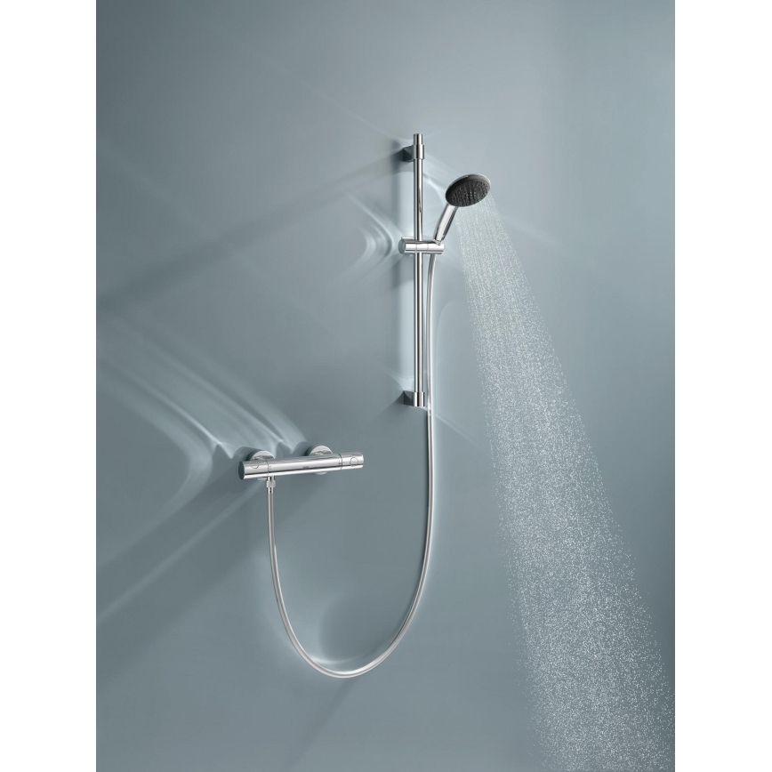 GROHE 34856000 - Dušas komplekts ar termostata jaucējkrānu PRECISION GET 600 mm spīdīgs hroms