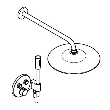 GROHE 34878000 - Dušas sistēma PRECISION SMARTCONTROL 260 mm spīdīgs hroms
