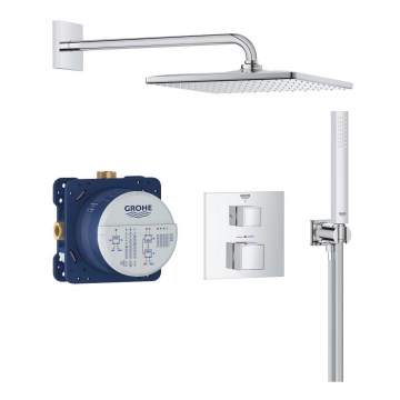GROHE 34879000 - Iebūvējama dušas sistēma PRECISION CUBE 310 × 310 mm, hroma apdare