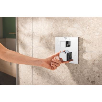 GROHE 34879000 - Iebūvējama dušas sistēma PRECISION CUBE 310 × 310 mm, hroma apdare