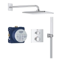 GROHE 34881000 - Iebūvējamā dušas sistēma PRECISION 310 × 310 mm spīdīgs hroms