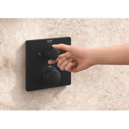 GROHE 348822430 - Dušas komplekts PRECISION 250 × 250 mm melns
