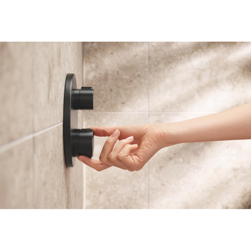GROHE 348822430 - Dušas komplekts PRECISION 250 × 250 mm melns