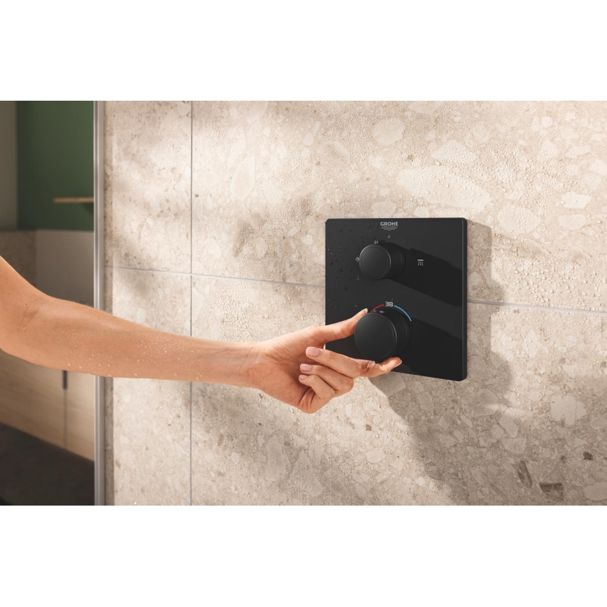 GROHE 348822430 - PRECISION dušas komplekts 250 × 250 mm, melns