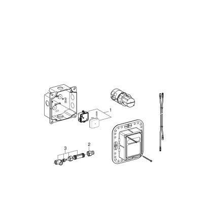 GROHE 36264001 - ESSENSE E slēptais iebūvējamais komplekts, glancēts hroms