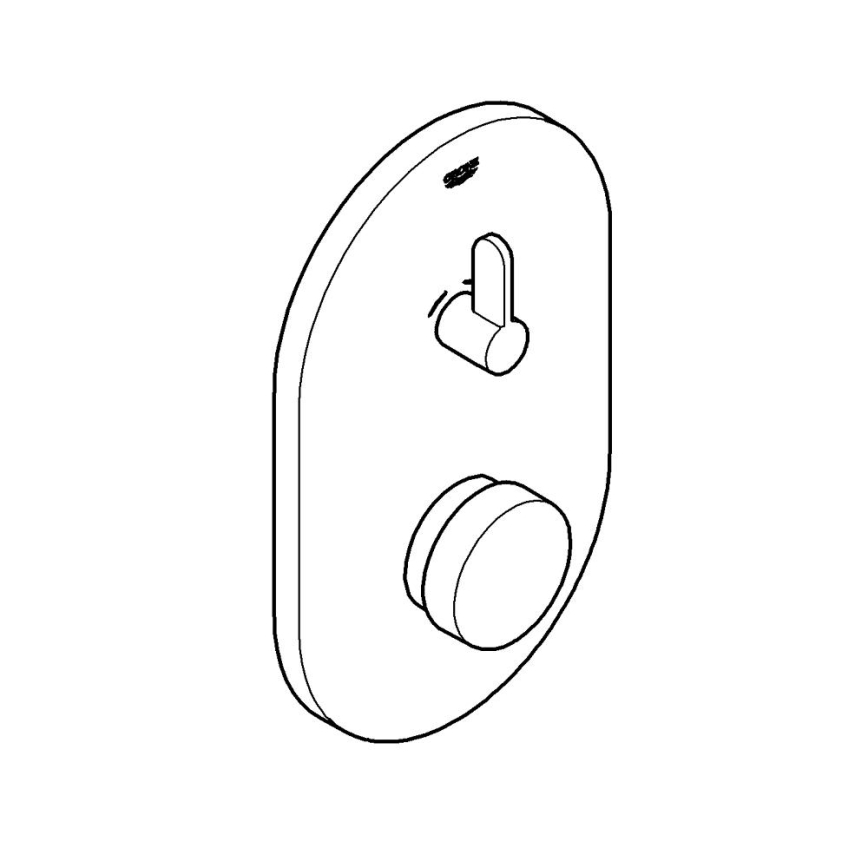 GROHE 36321000 - Pašslēgstošs dušas jaucējkrāns EUROSMART COSMOPOLITAN T hromēts