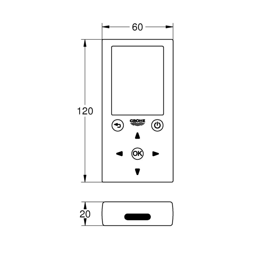 GROHE 36407001 - Tālvadības pults