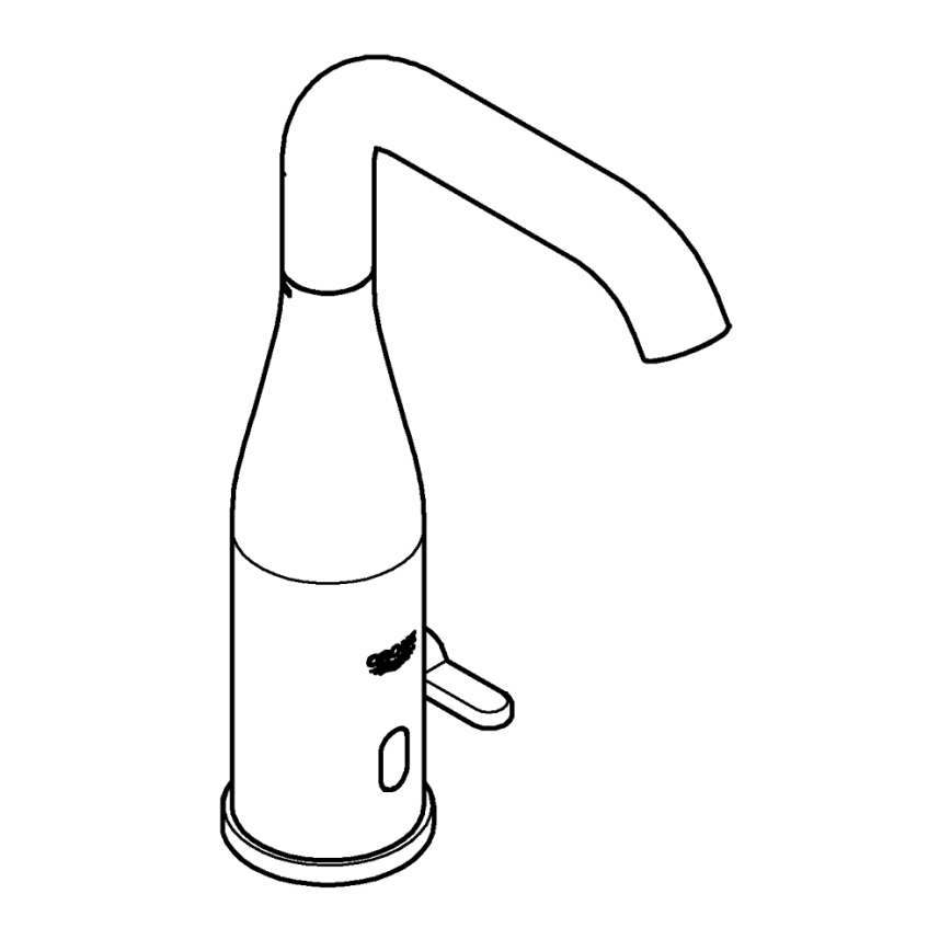 GROHE 36445000 - Infrasarkanā elektroniskā izlietnes jaucējkrāns ESSENCE E, pulēts hroms