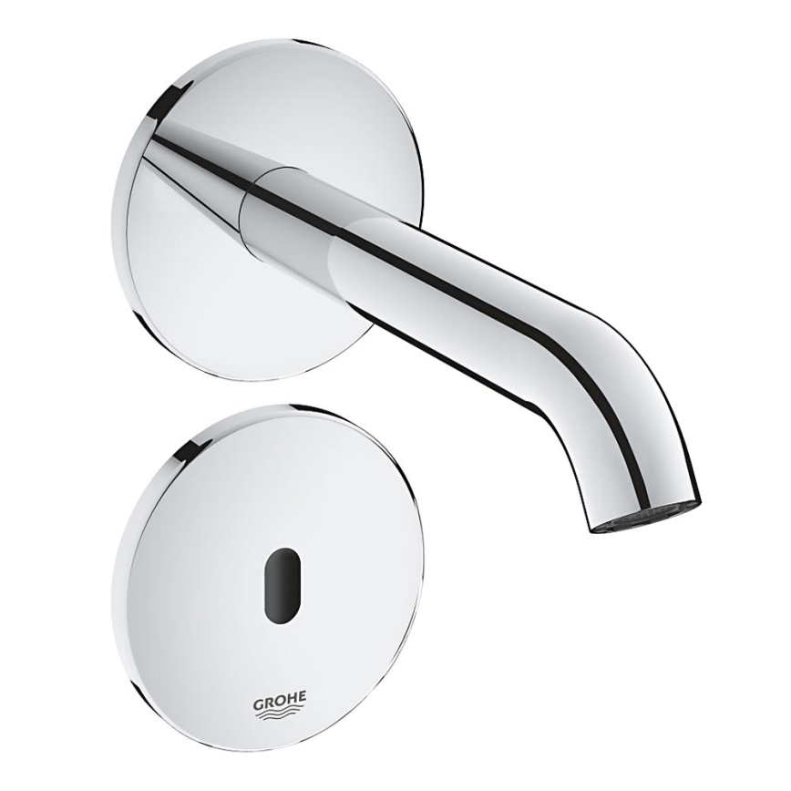 GROHE 36447000 - Infrasarkanais elektroniskais jaucējkrāns ESSENCE E, 182 mm, spīdīgs hroms