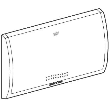 GROHE 37053SH0 - Skalošanas poga CLASSIC 330 × 190 mm, balta