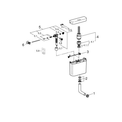 GROHE 37791SH0 - PS skalošanas tvertne, balta
