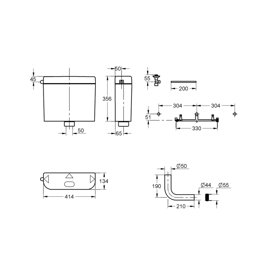 GROHE 37791SH0 - PS skalošanas tvertne, balta