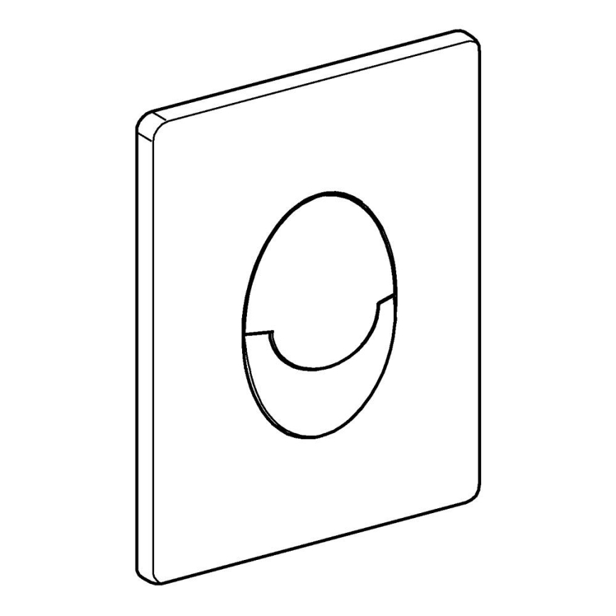 GROHE 38505000 - Skalošanas poga SKATE AIR 156 × 197 mm spīdīgs hroms