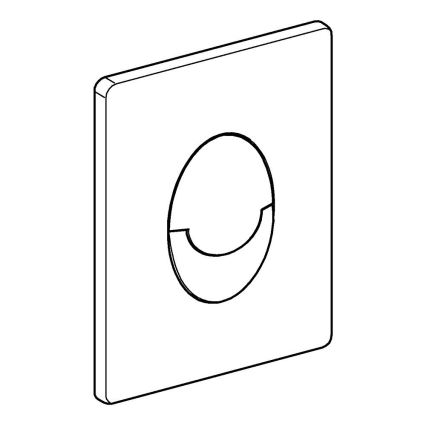 GROHE 38505P00 - SKATE AIR vadības poga 156 × 197 mm, matēts hroms