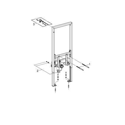 GROHE 38553001 - Bidēta modulis RAPID SL 1,13 m balts