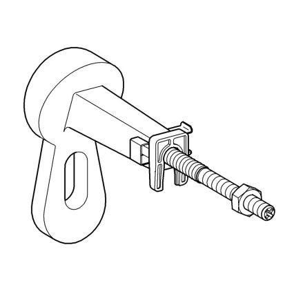 GROHE 3855800M - Sienas pieslēgums RAPID SL 130-230 mm spīdīgs hroms