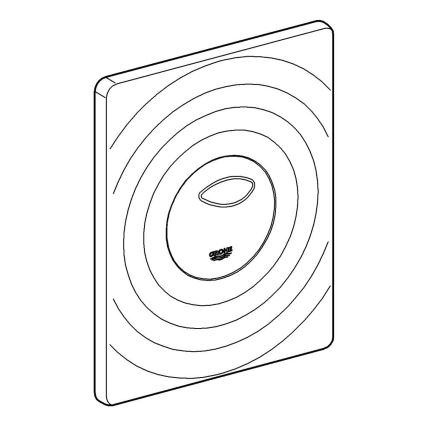 GROHE 38861000 - Vadības poga SURF 156 × 197 mm spīdīgs hroms