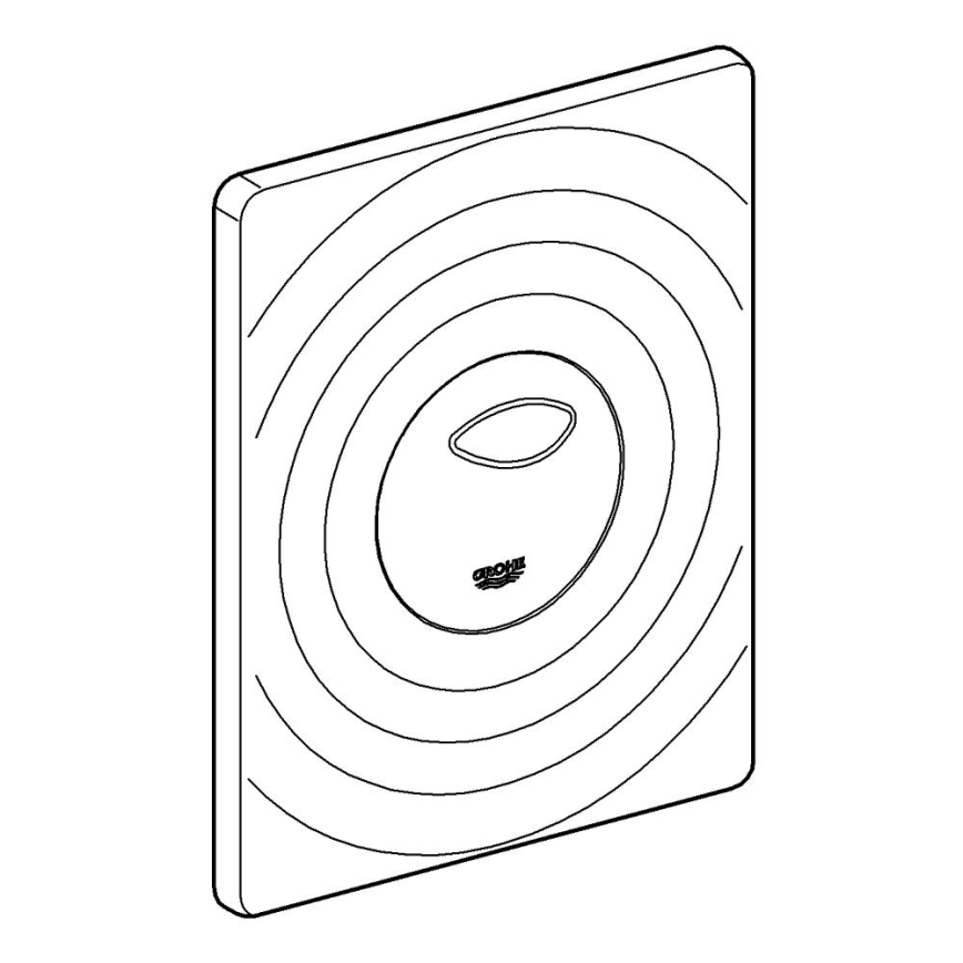 GROHE 38861000 - Vadības poga SURF 156 × 197 mm spīdīgs hroms
