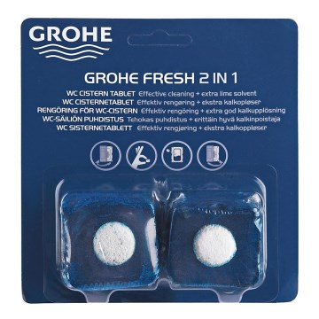 GROHE 38882000 - tualetes tabletes FRESH gēla putas/baltas