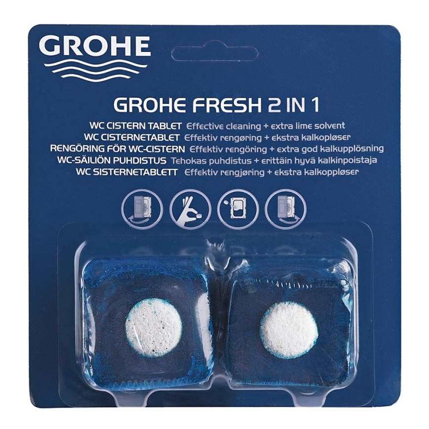GROHE 38882000 - tualetes tabletes FRESH gēla putas/baltas