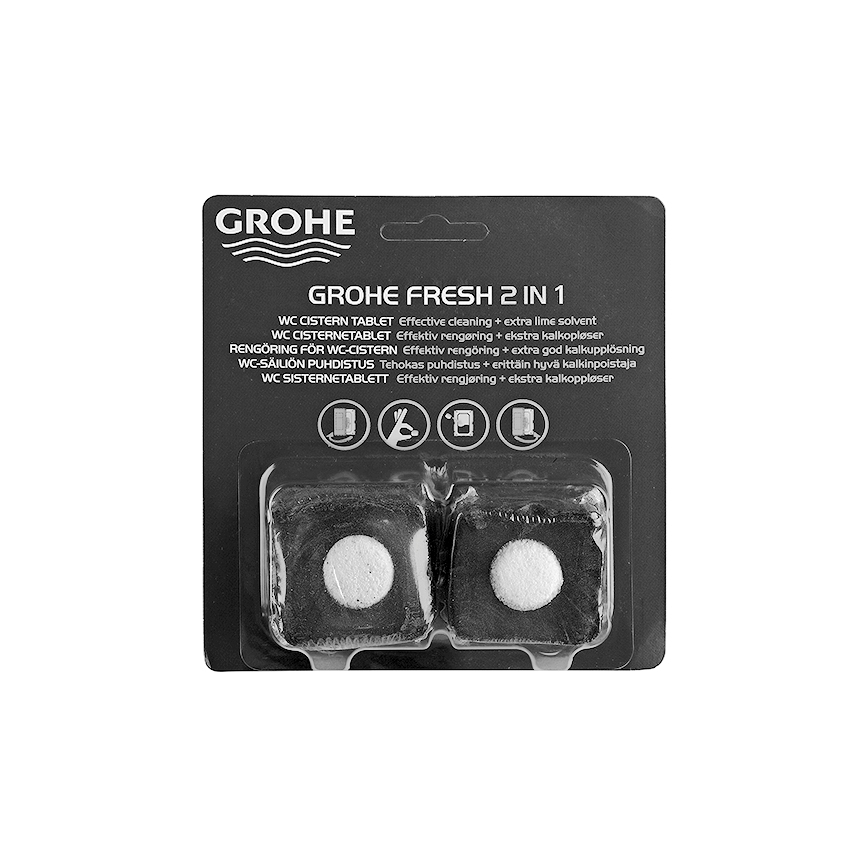 GROHE 38882000 - tualetes tabletes FRESH gēla putas/baltas