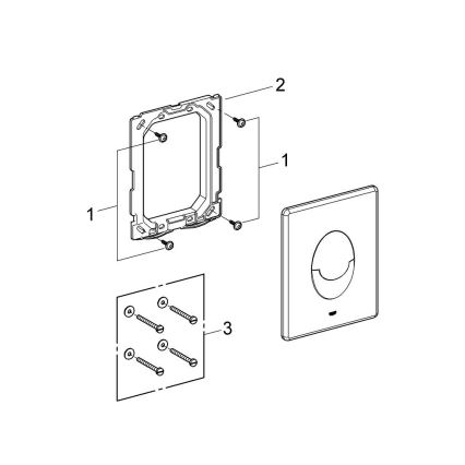 GROHE 389642430 - Skalošanas poga START 156 × 197 mm melna