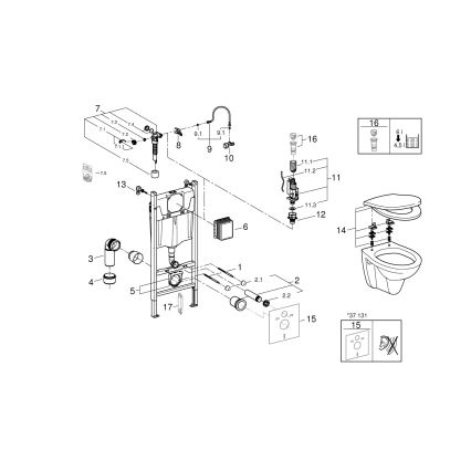 GROHE 39116000 - 4‑vienā komplekts ar SOLIDO COMPACT keramiku, 1,13 m