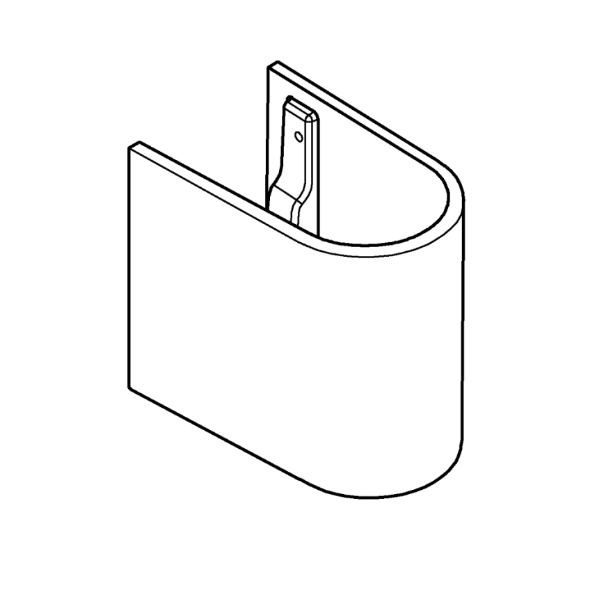 GROHE 39201000 - Puskolonna EURO CERAMIC 210 × 300 × 322 mm keramika/balta